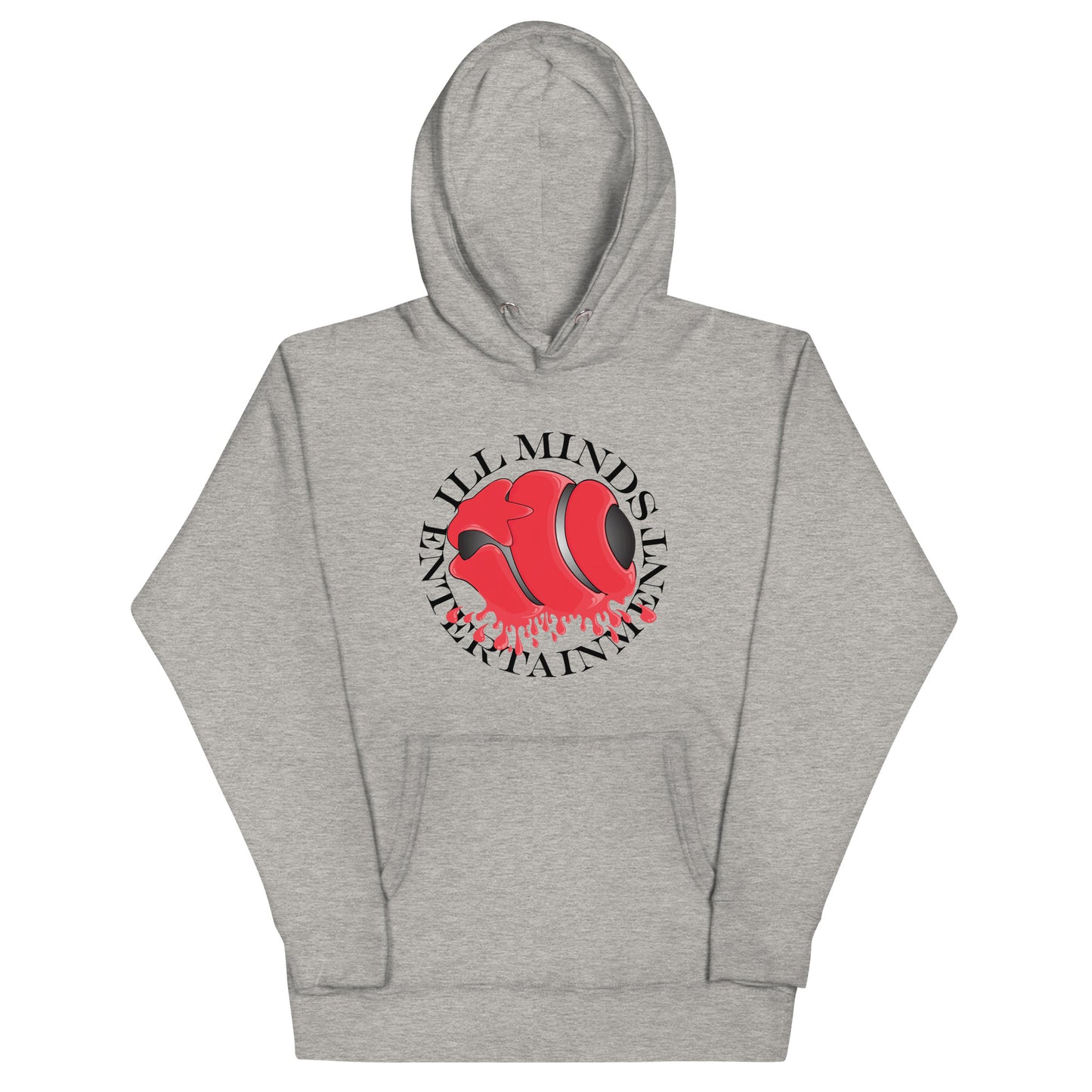iLL Minds - Red Drip Premium Streetwear Hoodie – Hip-Hop & Rock Graphic Pullover