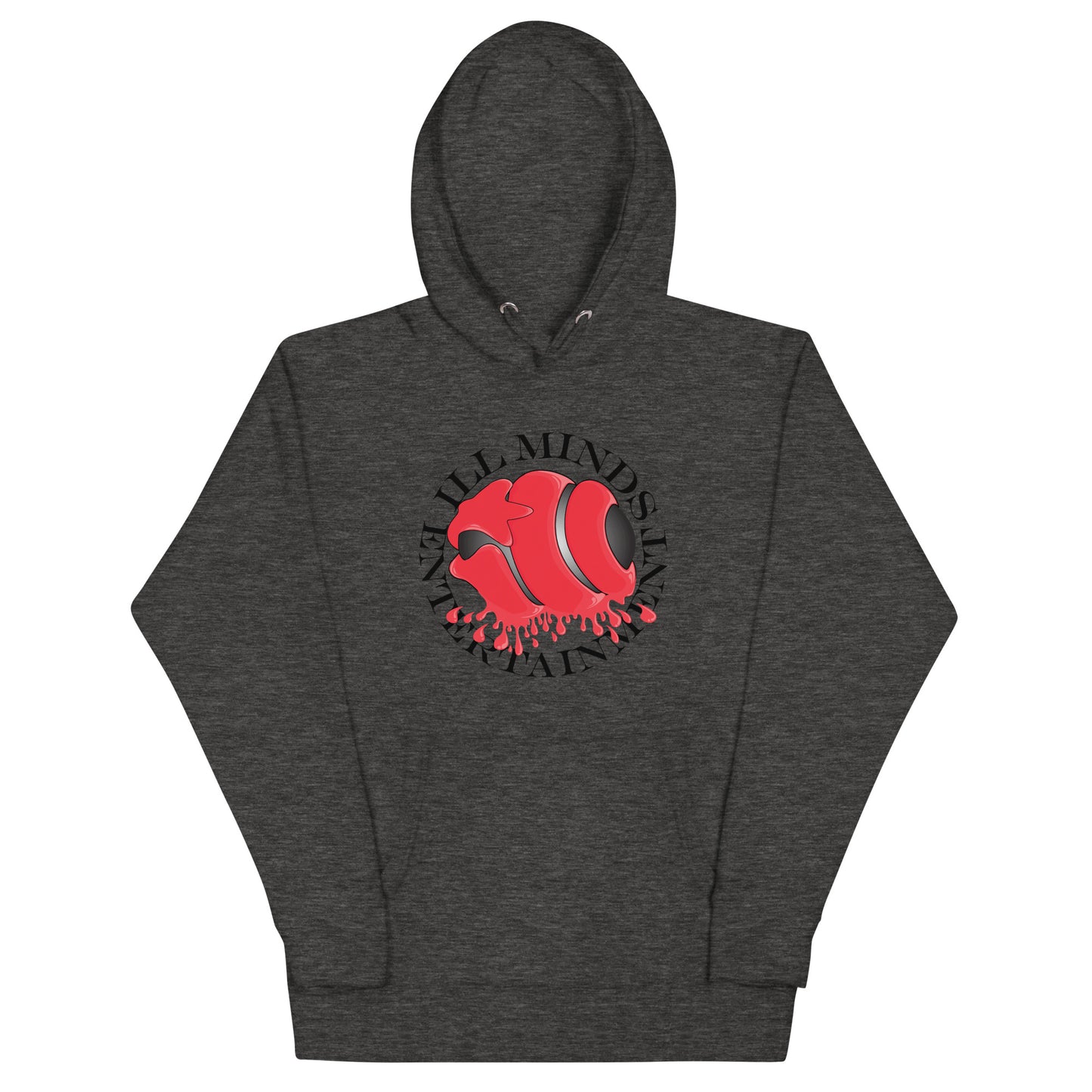 iLL Minds - Red Drip Premium Streetwear Hoodie – Hip-Hop & Rock Graphic Pullover