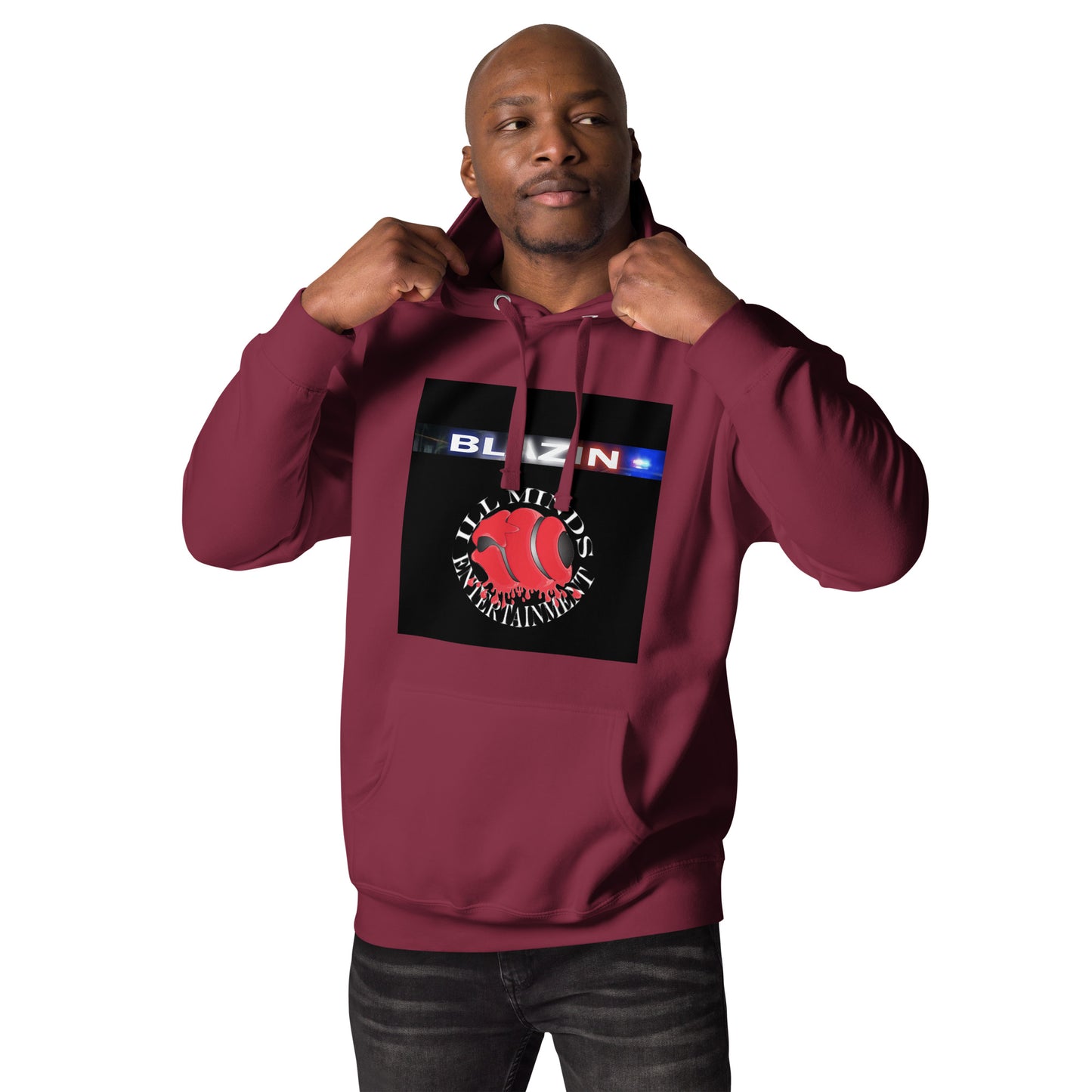 iLL Minds - Blazin - Unisex Hoodie – Hip-Hop Streetwear Pullover for Ultimate Comfort
