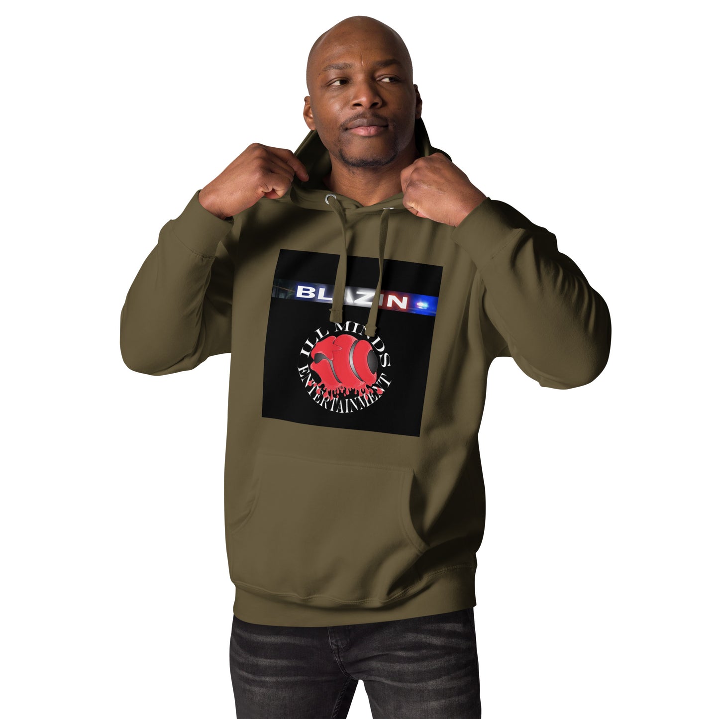 iLL Minds - Blazin - Unisex Hoodie – Hip-Hop Streetwear Pullover for Ultimate Comfort