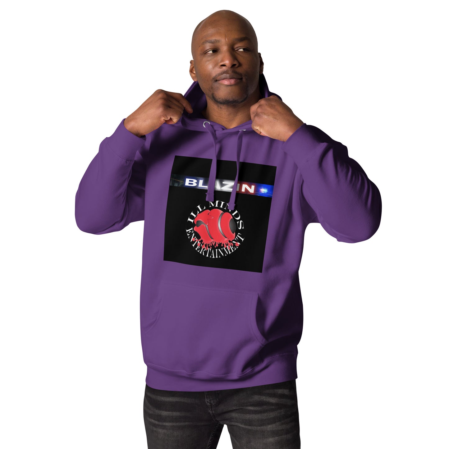 iLL Minds - Blazin - Unisex Hoodie – Hip-Hop Streetwear Pullover for Ultimate Comfort