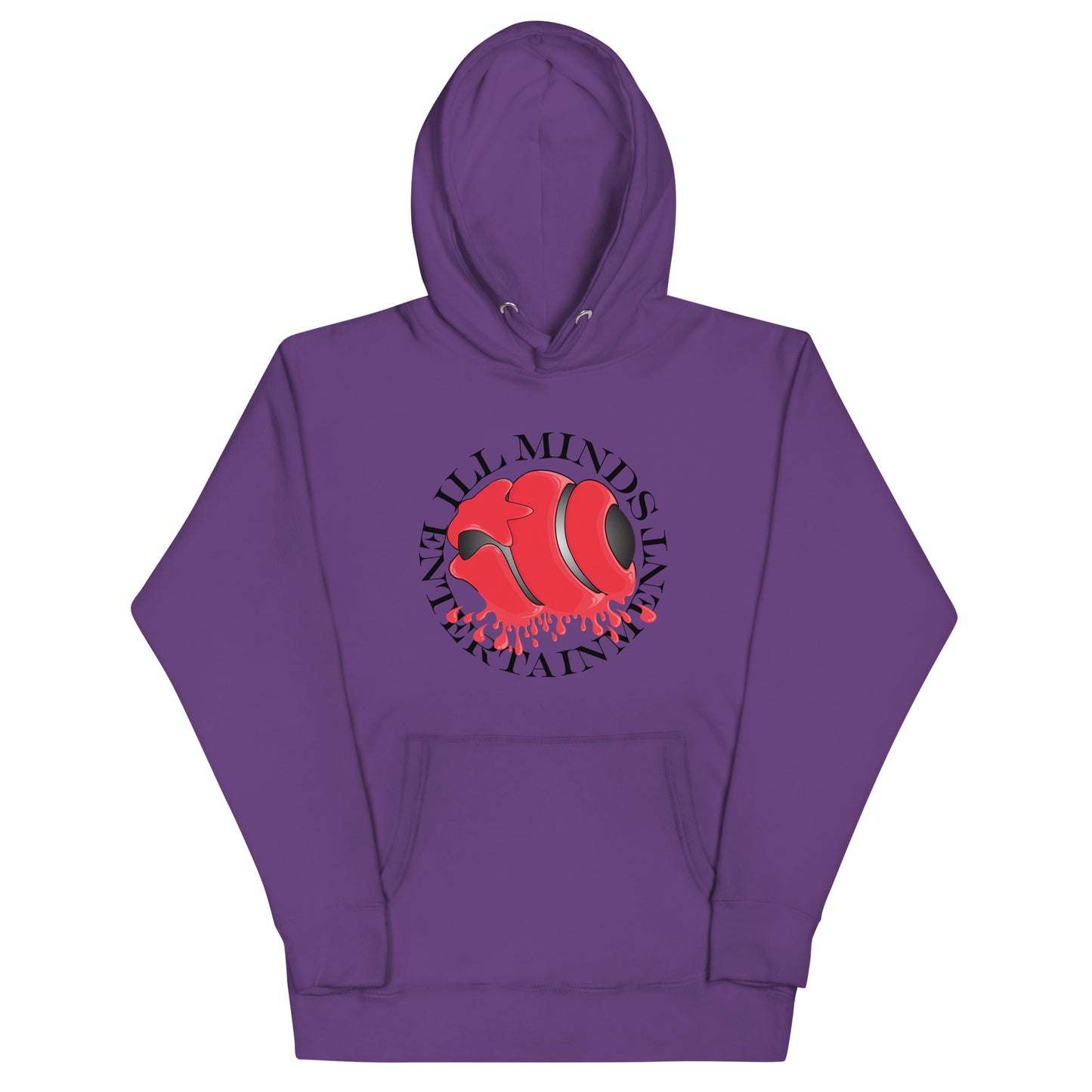 iLL Minds - Red Drip Premium Streetwear Hoodie – Hip-Hop & Rock Graphic Pullover