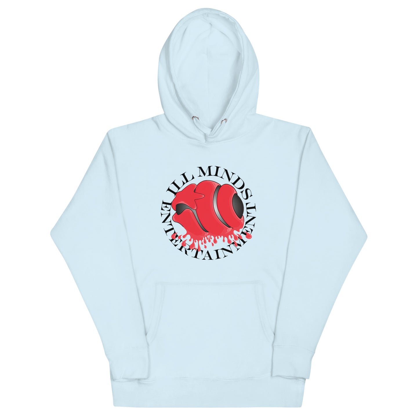 iLL Minds - Red Drip Premium Streetwear Hoodie – Hip-Hop & Rock Graphic Pullover