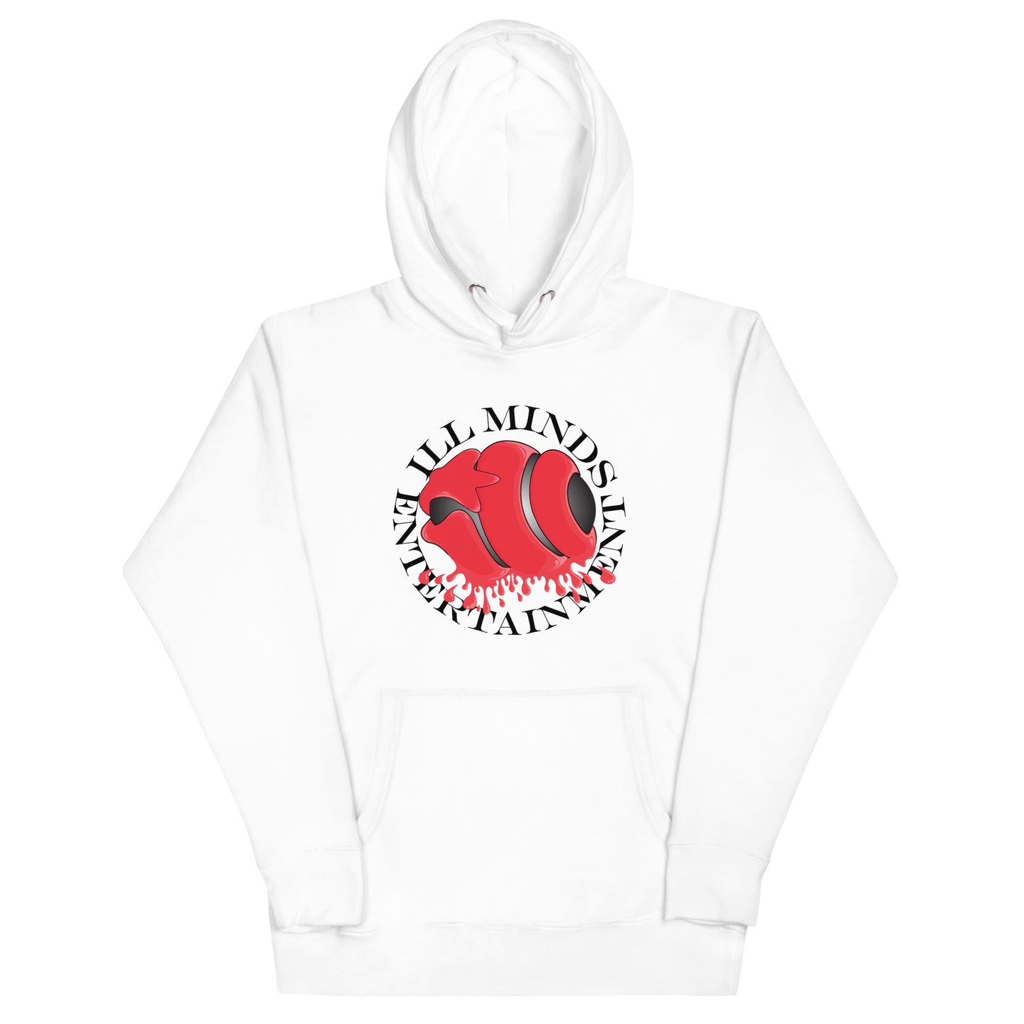 iLL Minds - Red Drip Premium Streetwear Hoodie – Hip-Hop & Rock Graphic Pullover