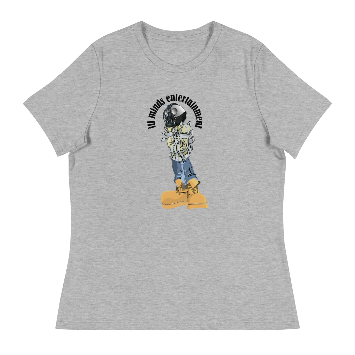 iLL Minds - Robo Man - Women's Relaxed Fit Hip-Hop Streetwear T-Shirt – Soft Cotton Tee