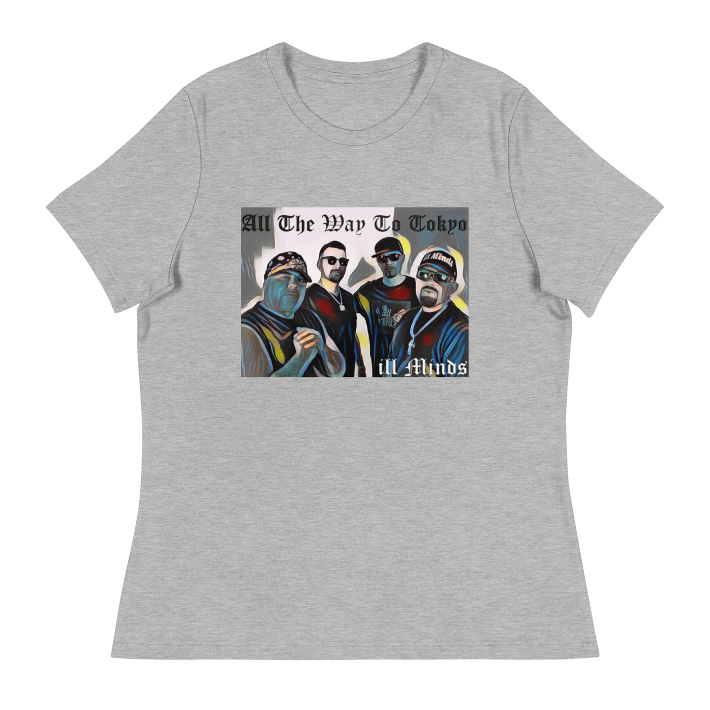 iLL Minds - All the Way to Tokyo Women's Relaxed T-Shirt | Soft & Comfortable Urban Fashion | Casual & Business Casual Look