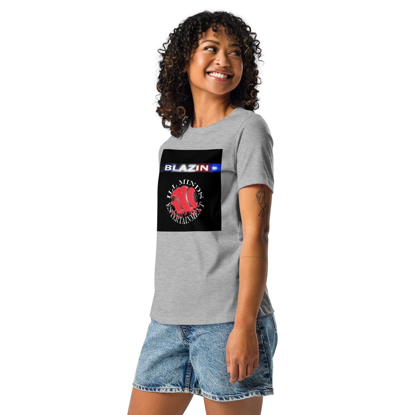 iLL Minds - Blazin - Women's Relaxed Fit T-Shirt – Soft, Stylish Hip-Hop Streetwear