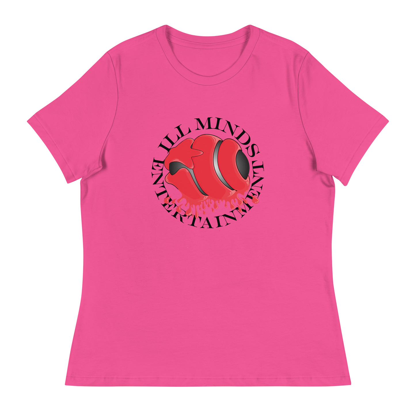 iLL Minds - Red Drip Women’s Relaxed T-Shirt – Soft & Stylish Hip-Hop Tee
