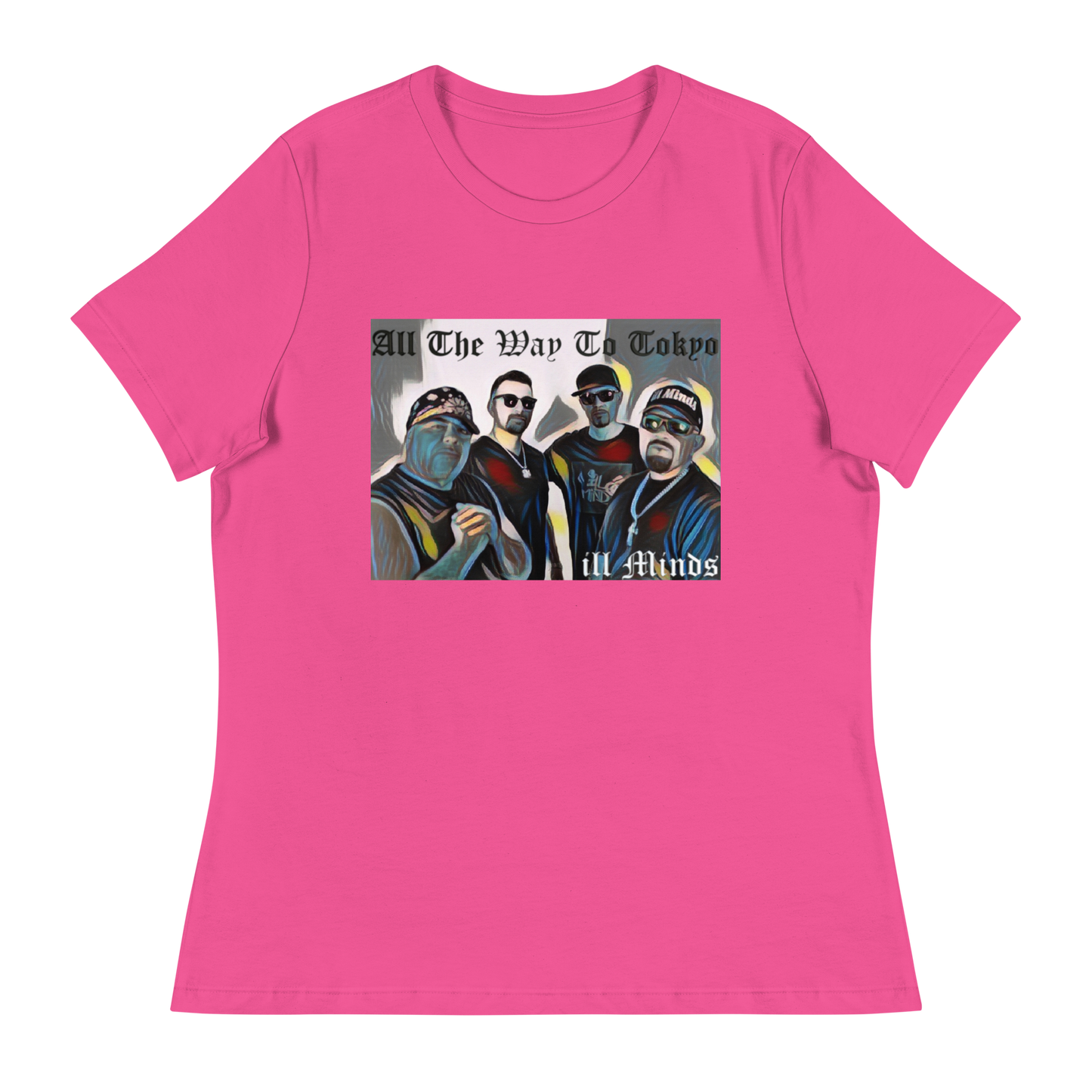 iLL Minds - All the Way to Tokyo Women's Relaxed T-Shirt | Soft & Comfortable Urban Fashion | Casual & Business Casual Look