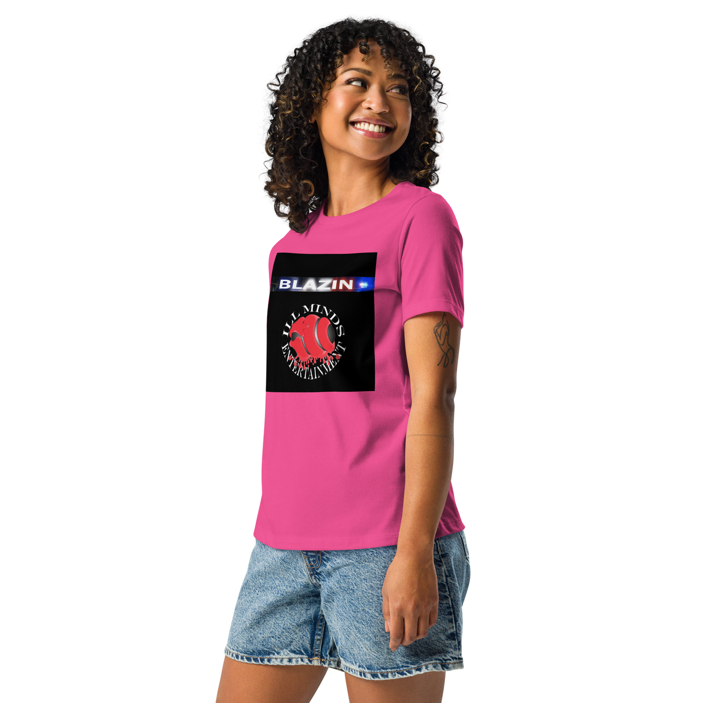 iLL Minds - Blazin - Women's Relaxed Fit T-Shirt – Soft, Stylish Hip-Hop Streetwear