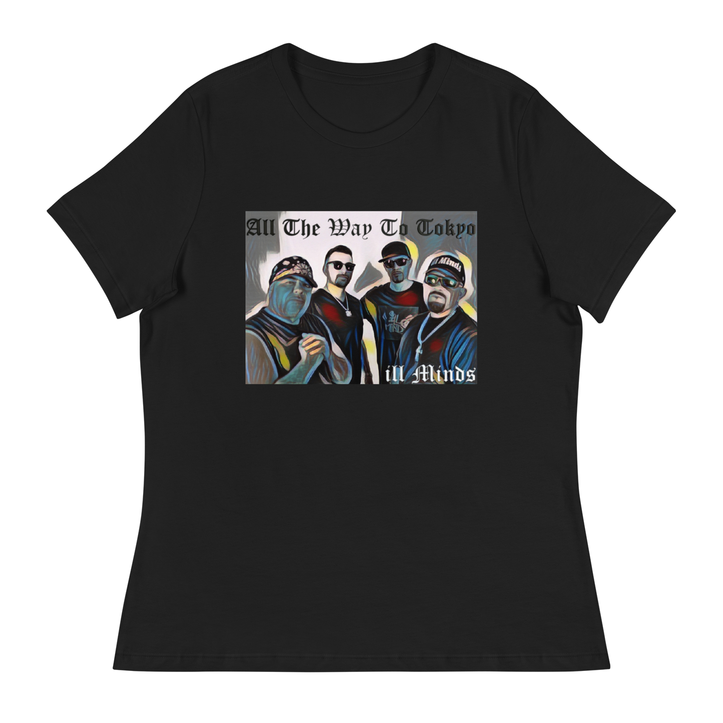 iLL Minds - All the Way to Tokyo Women's Relaxed T-Shirt | Soft & Comfortable Urban Fashion | Casual & Business Casual Look