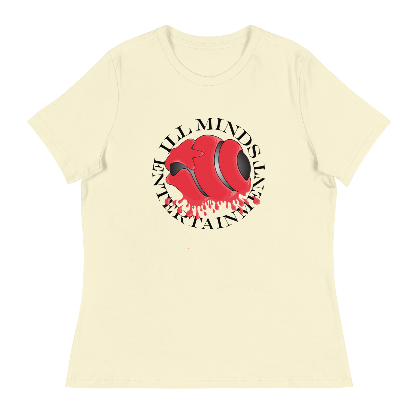 iLL Minds - Red Drip Women’s Relaxed T-Shirt – Soft & Stylish Hip-Hop Tee