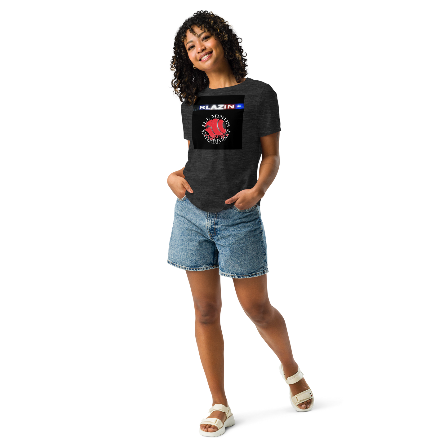 iLL Minds - Blazin - Women's Relaxed Fit T-Shirt – Soft, Stylish Hip-Hop Streetwear