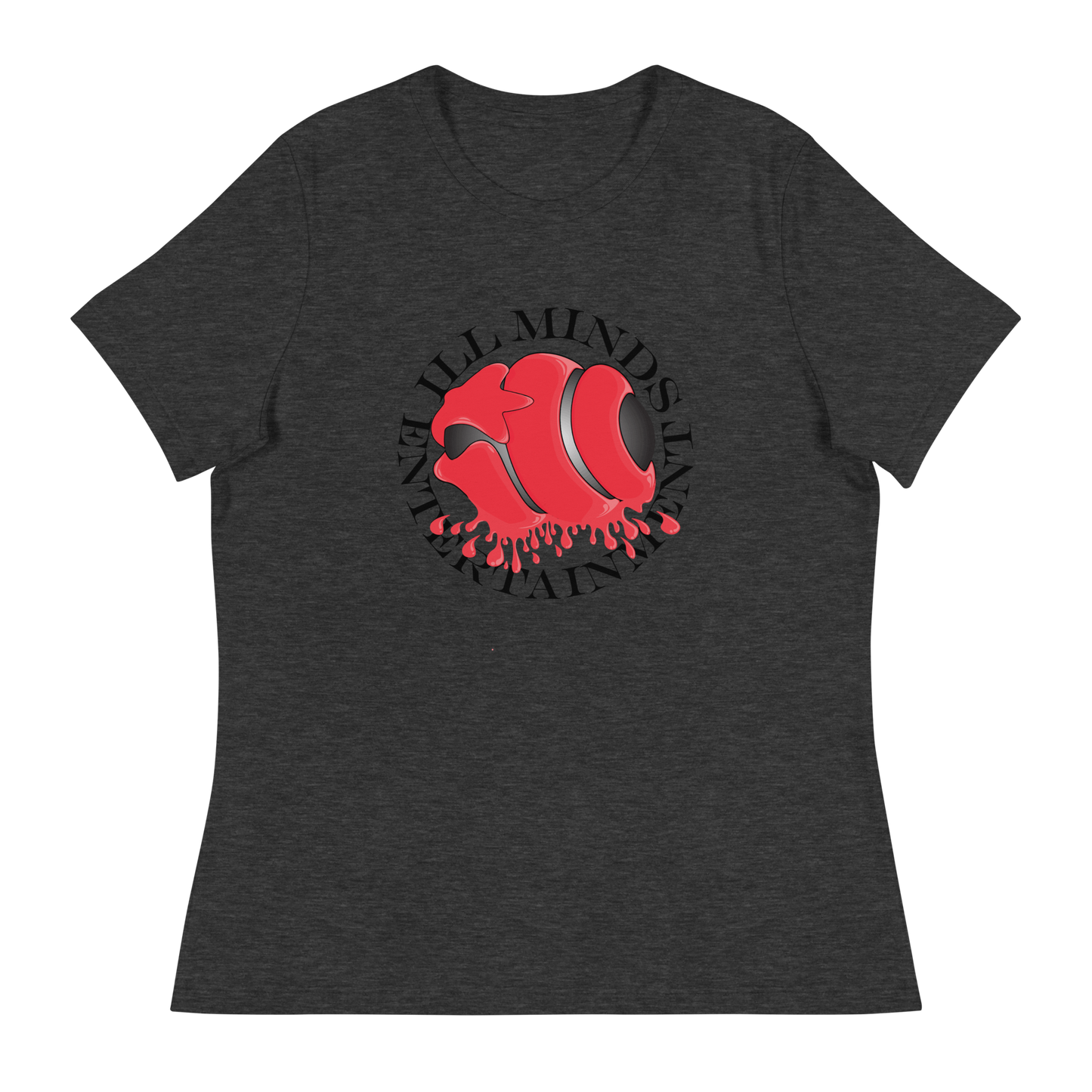 iLL Minds - Red Drip Women’s Relaxed T-Shirt – Soft & Stylish Hip-Hop Tee