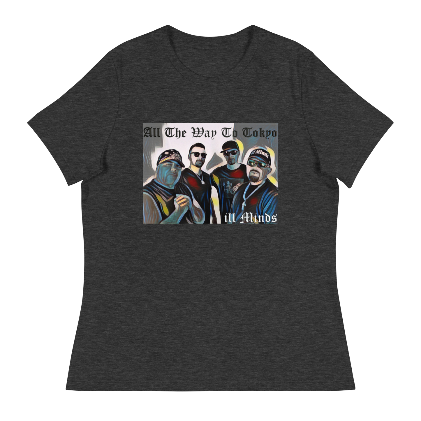 iLL Minds - All the Way to Tokyo Women's Relaxed T-Shirt | Soft & Comfortable Urban Fashion | Casual & Business Casual Look