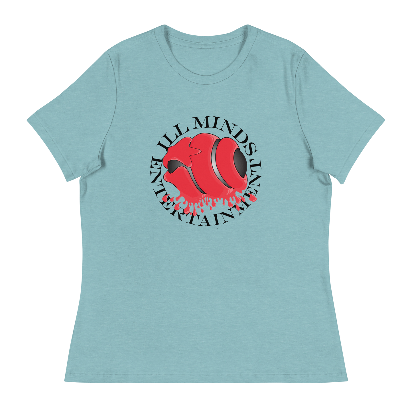 iLL Minds - Red Drip Women’s Relaxed T-Shirt – Soft & Stylish Hip-Hop Tee
