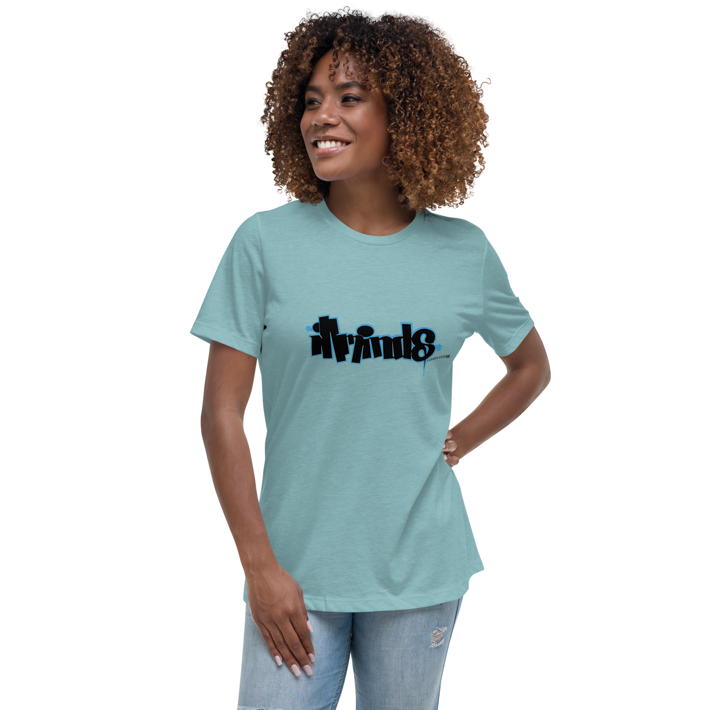 iLL Minds - Garden State Blue Women's T-Shirt | Hip-Hop & Rock Streetwear Tee