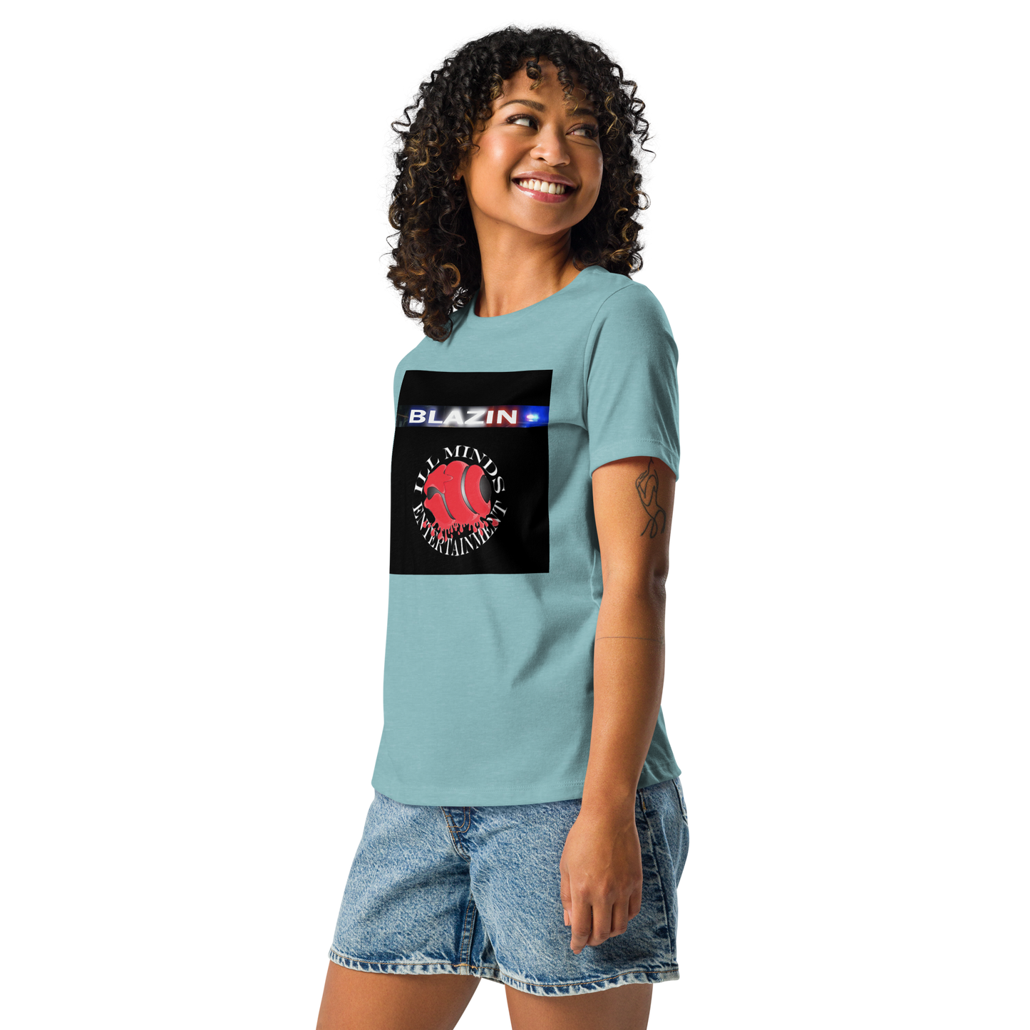 iLL Minds - Blazin - Women's Relaxed Fit T-Shirt – Soft, Stylish Hip-Hop Streetwear