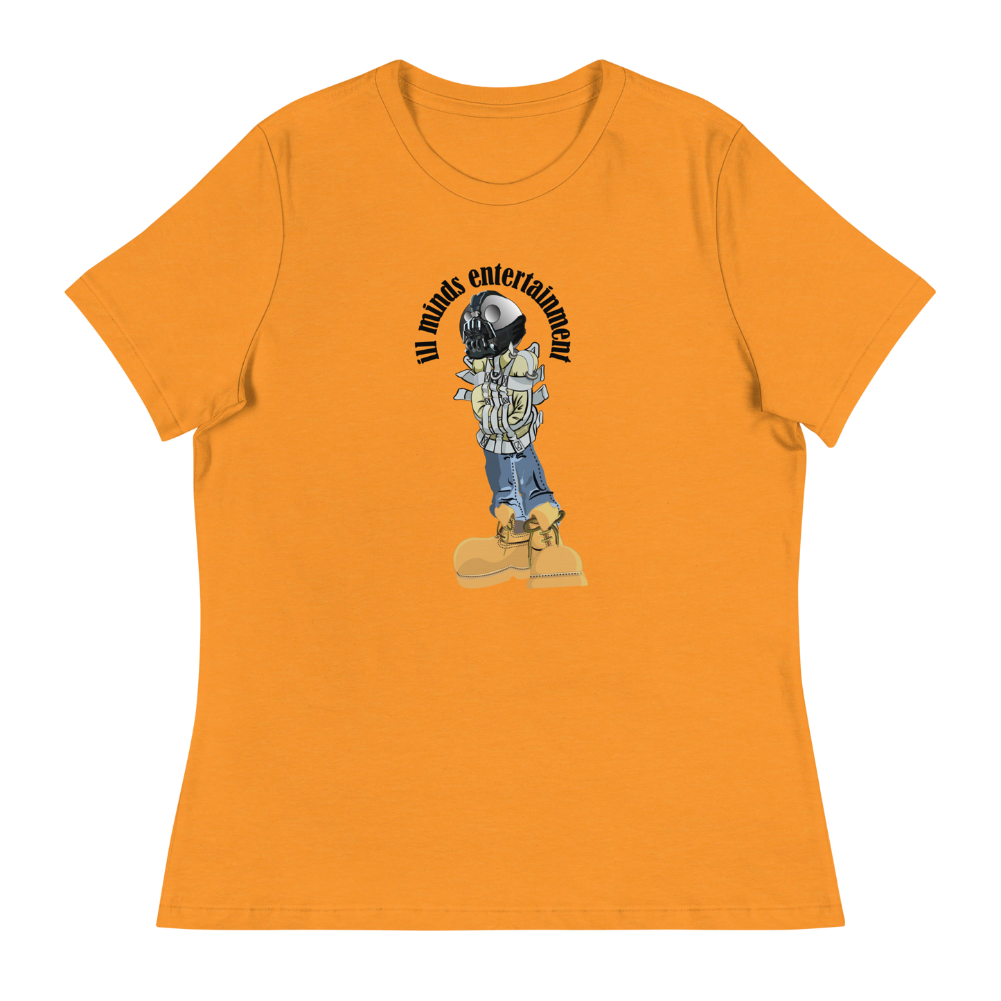 iLL Minds - Robo Man - Women's Relaxed Fit Hip-Hop Streetwear T-Shirt – Soft Cotton Tee