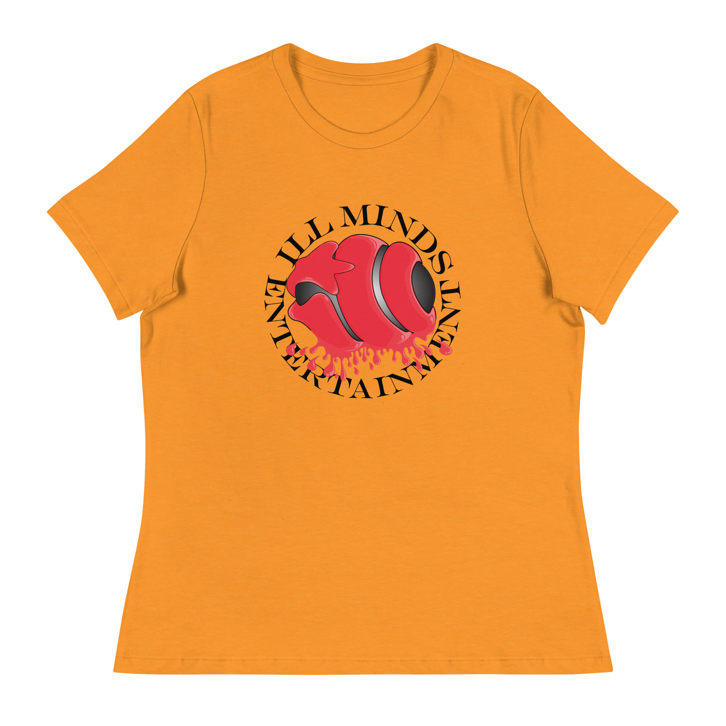 iLL Minds - Red Drip Women’s Relaxed T-Shirt – Soft & Stylish Hip-Hop Tee