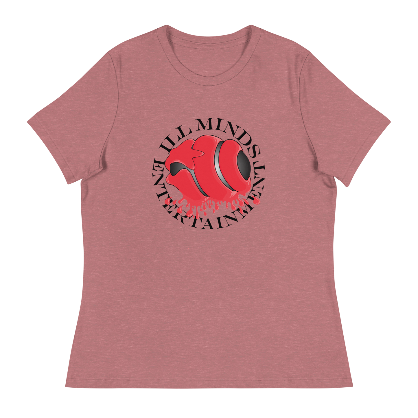iLL Minds - Red Drip Women’s Relaxed T-Shirt – Soft & Stylish Hip-Hop Tee