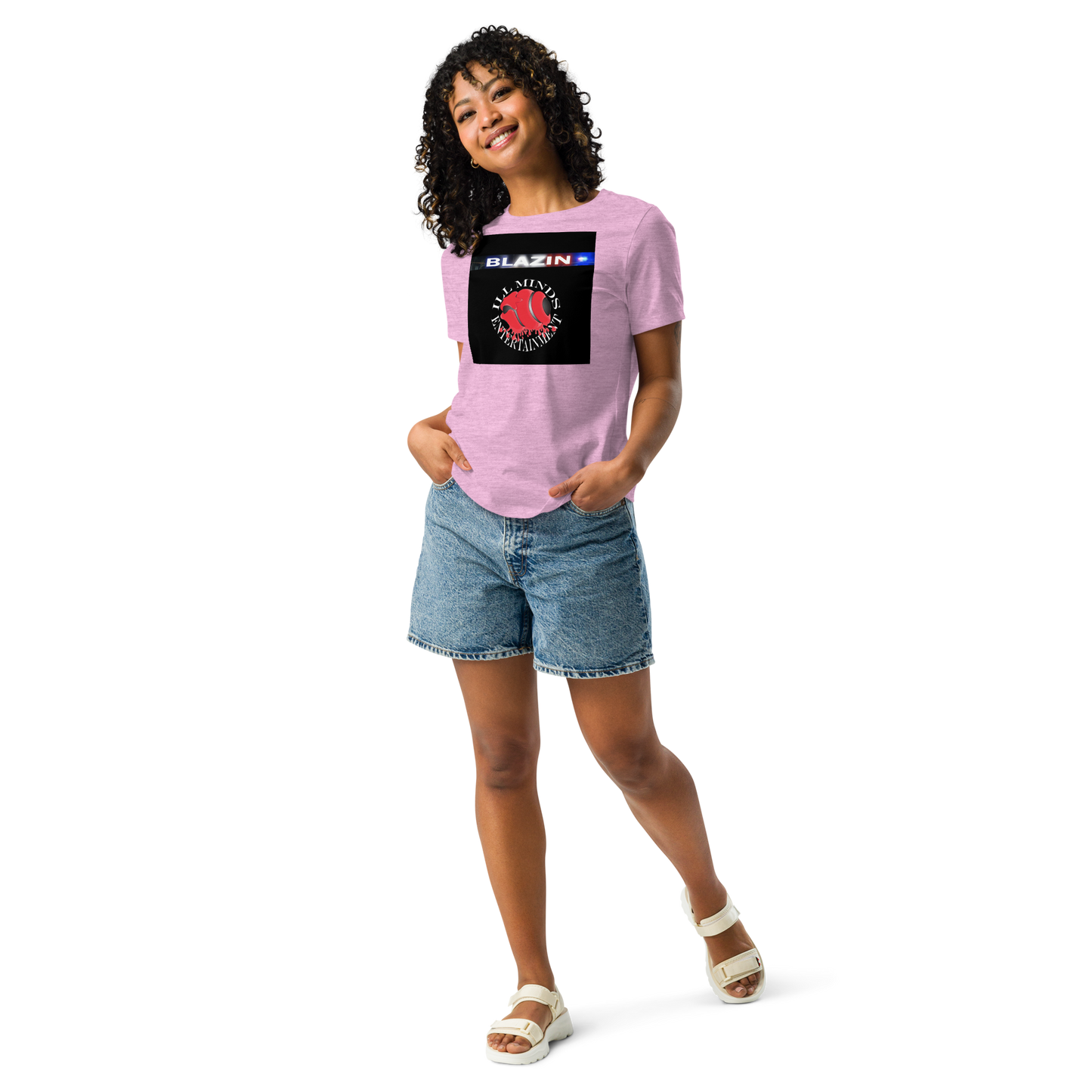 iLL Minds - Blazin - Women's Relaxed Fit T-Shirt – Soft, Stylish Hip-Hop Streetwear