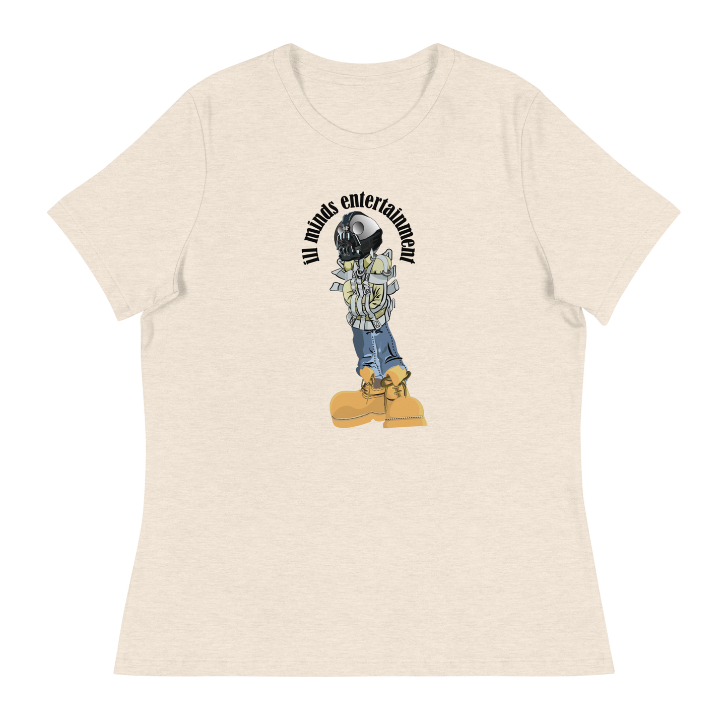 iLL Minds - Robo Man - Women's Relaxed Fit Hip-Hop Streetwear T-Shirt – Soft Cotton Tee