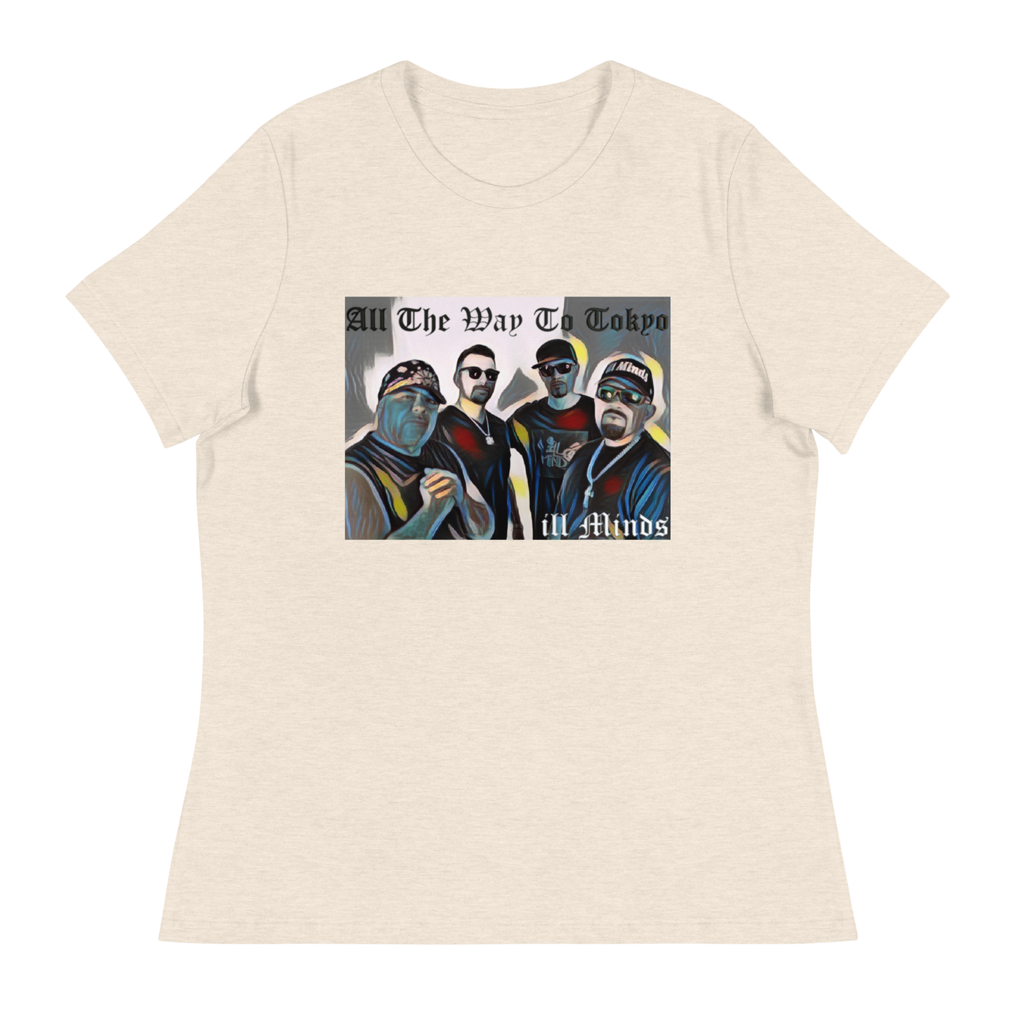 iLL Minds - All the Way to Tokyo Women's Relaxed T-Shirt | Soft & Comfortable Urban Fashion | Casual & Business Casual Look