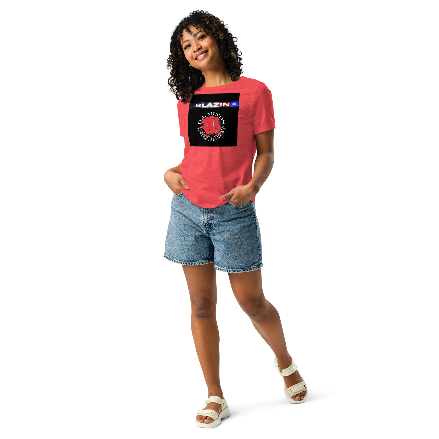 iLL Minds - Blazin - Women's Relaxed Fit T-Shirt – Soft, Stylish Hip-Hop Streetwear
