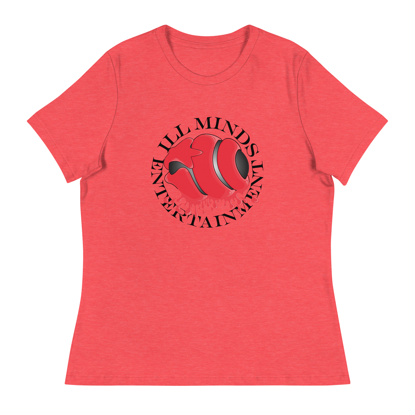 iLL Minds - Red Drip Women’s Relaxed T-Shirt – Soft & Stylish Hip-Hop Tee