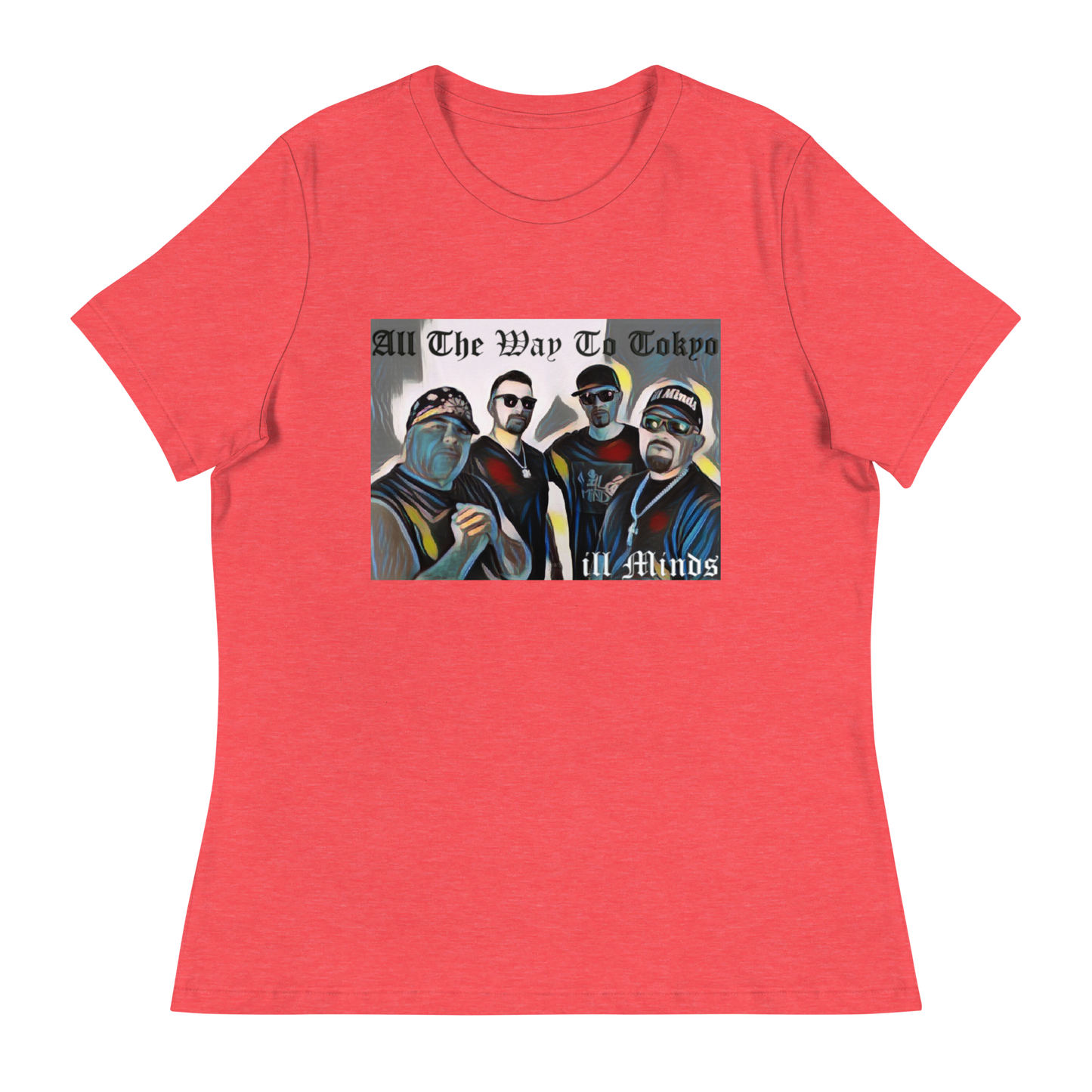 iLL Minds - All the Way to Tokyo Women's Relaxed T-Shirt | Soft & Comfortable Urban Fashion | Casual & Business Casual Look