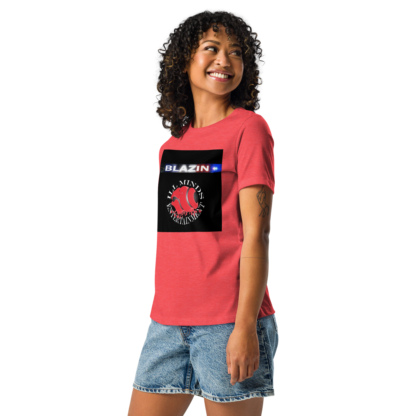iLL Minds - Blazin - Women's Relaxed Fit T-Shirt – Soft, Stylish Hip-Hop Streetwear