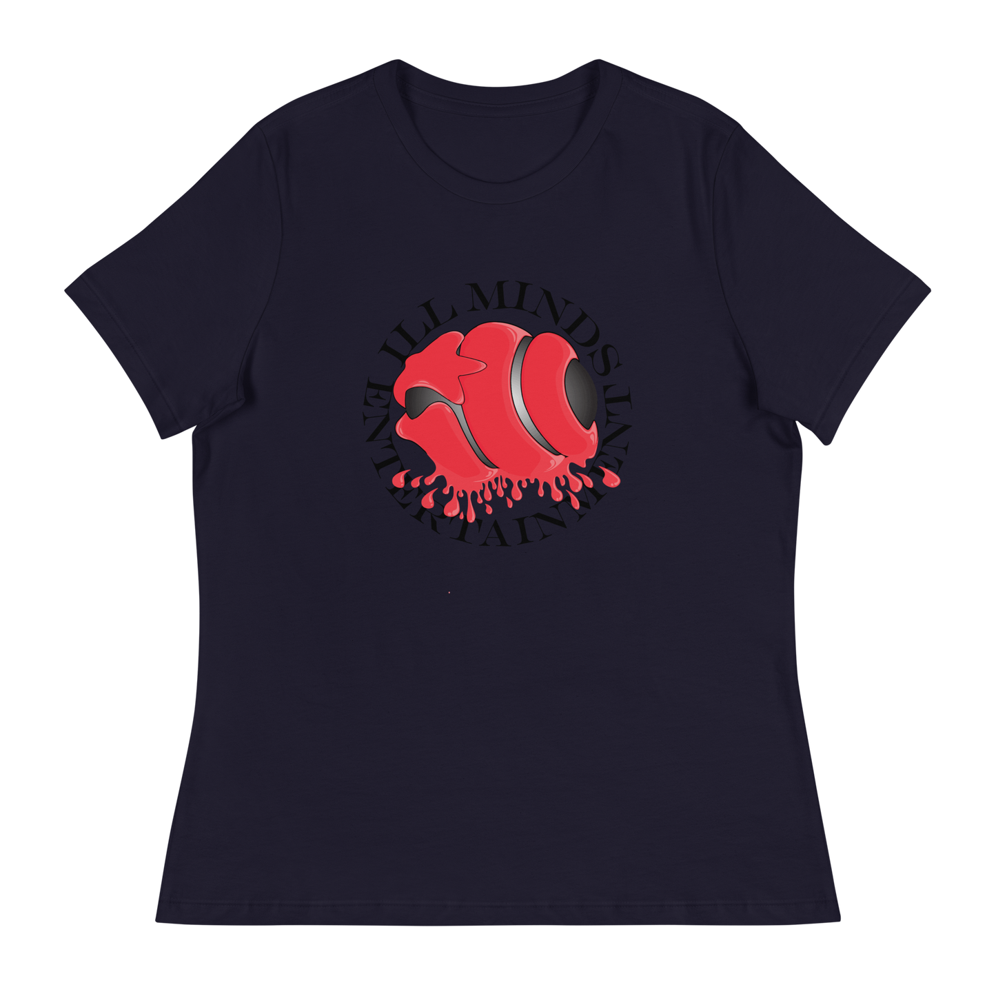 iLL Minds - Red Drip Women’s Relaxed T-Shirt – Soft & Stylish Hip-Hop Tee