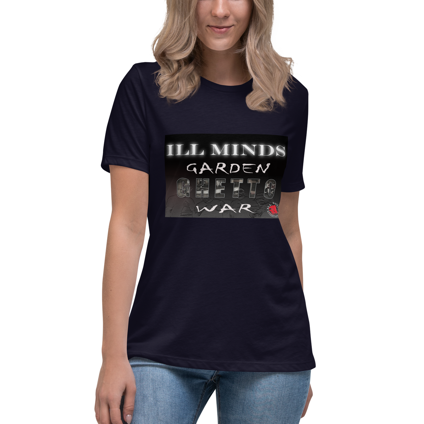 iLL Minds - Garden Ghetto War Women's Relaxed T-Shirt | Soft & Comfortable Everyday Tee | Urban Streetwear Fashion