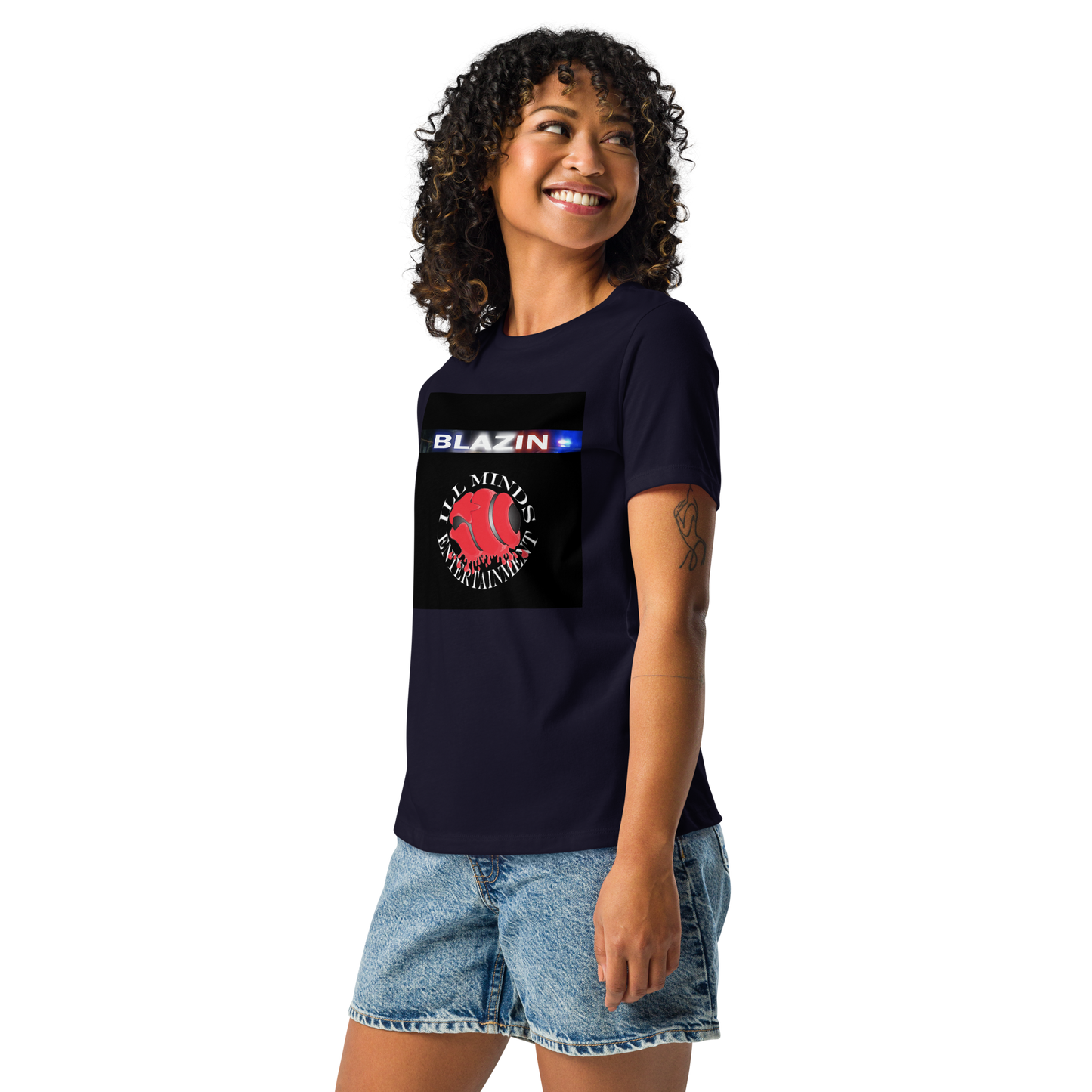iLL Minds - Blazin - Women's Relaxed Fit T-Shirt – Soft, Stylish Hip-Hop Streetwear