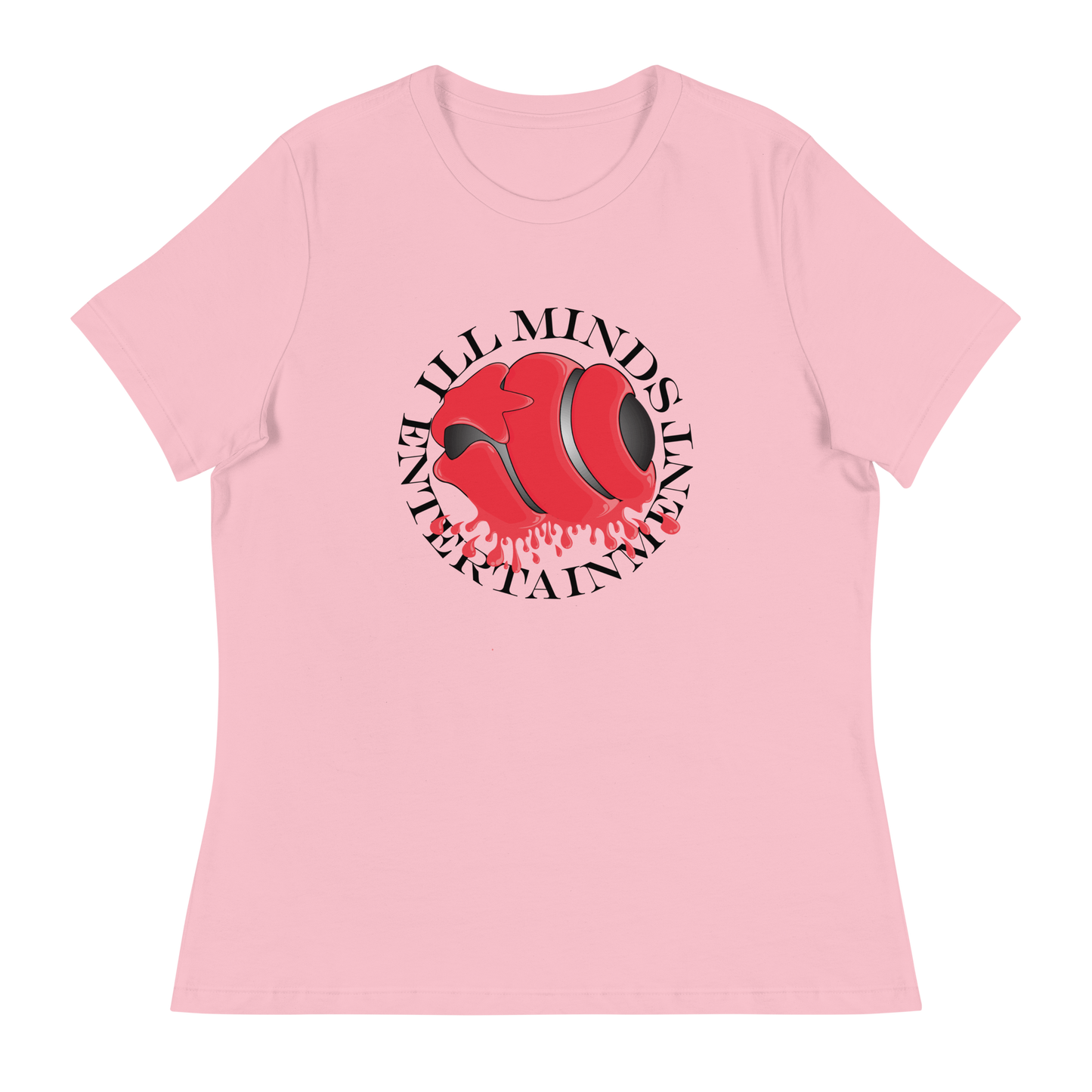 iLL Minds - Red Drip Women’s Relaxed T-Shirt – Soft & Stylish Hip-Hop Tee