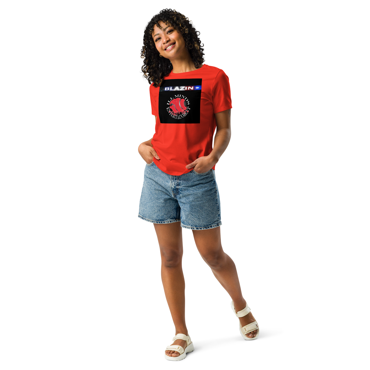 iLL Minds - Blazin - Women's Relaxed Fit T-Shirt – Soft, Stylish Hip-Hop Streetwear