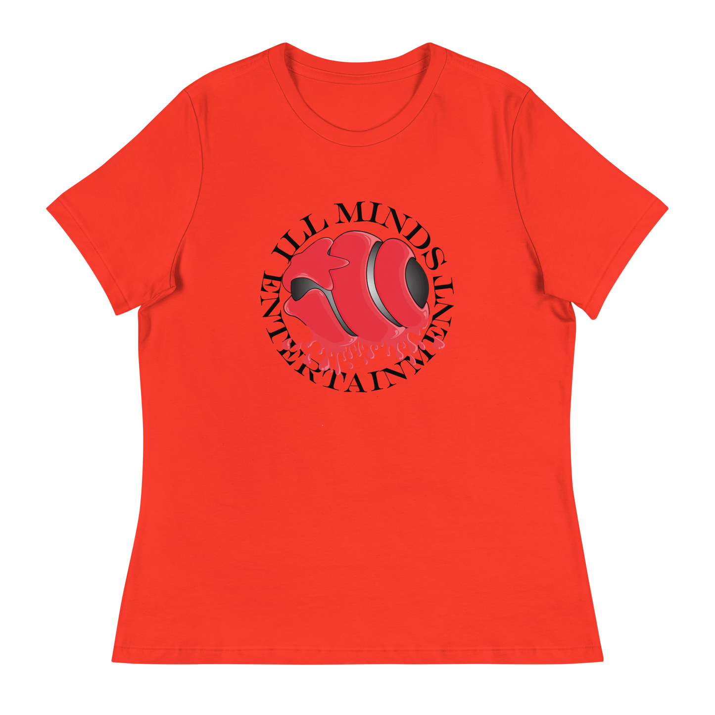 iLL Minds - Red Drip Women’s Relaxed T-Shirt – Soft & Stylish Hip-Hop Tee