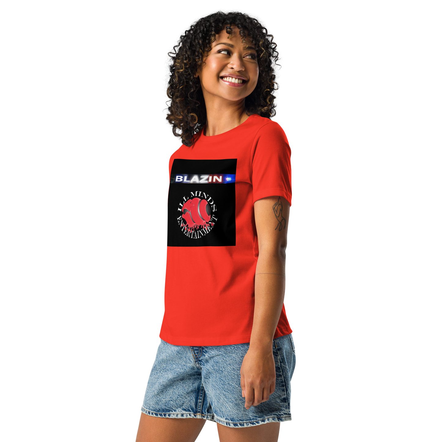 iLL Minds - Blazin - Women's Relaxed Fit T-Shirt – Soft, Stylish Hip-Hop Streetwear