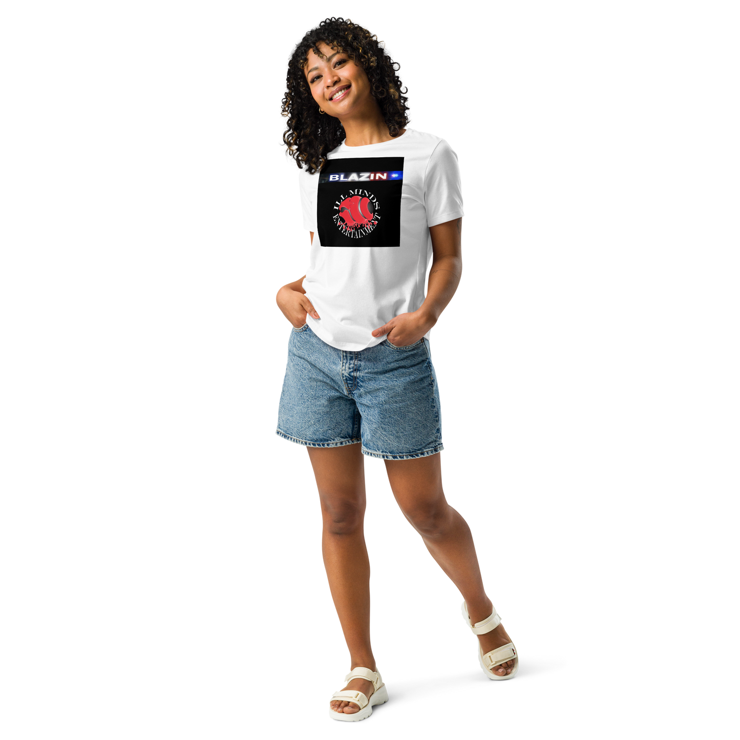 iLL Minds - Blazin - Women's Relaxed Fit T-Shirt – Soft, Stylish Hip-Hop Streetwear