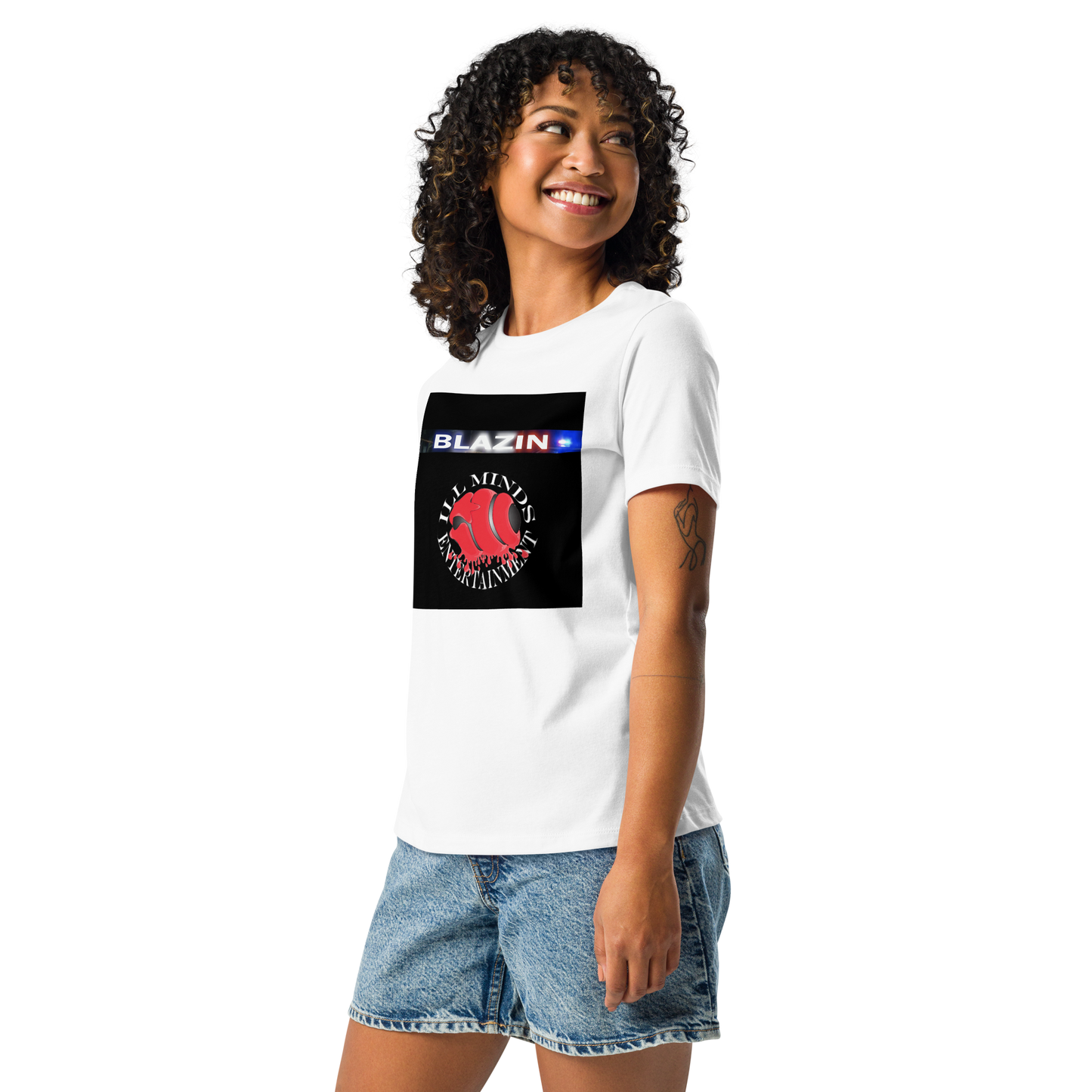 iLL Minds - Blazin - Women's Relaxed Fit T-Shirt – Soft, Stylish Hip-Hop Streetwear